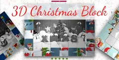3D Christmas Block